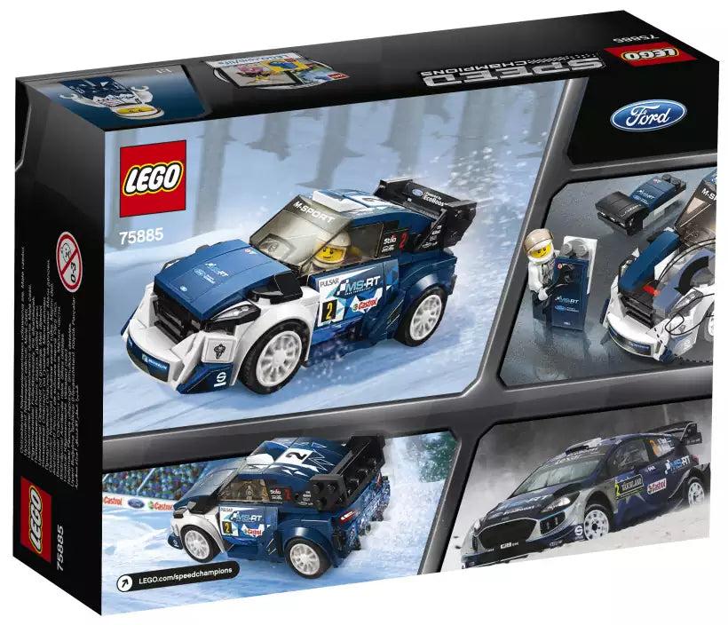 Box Rückseite: LEGO Speed Champions 75885 Ford Fiesta M-Sport WRC