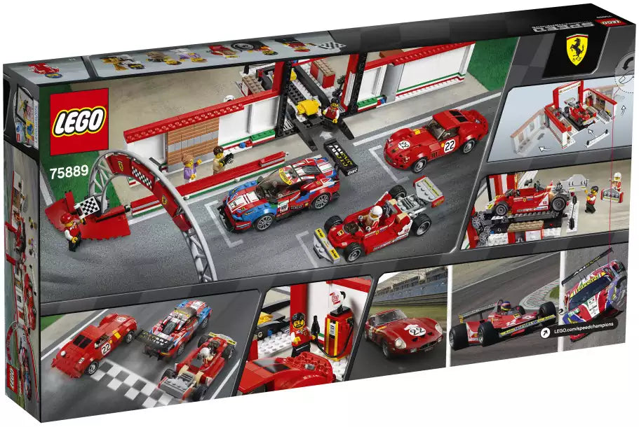 Box Rückseite: LEGO Speed Champions 75889 Ferrari Ultimative Garage