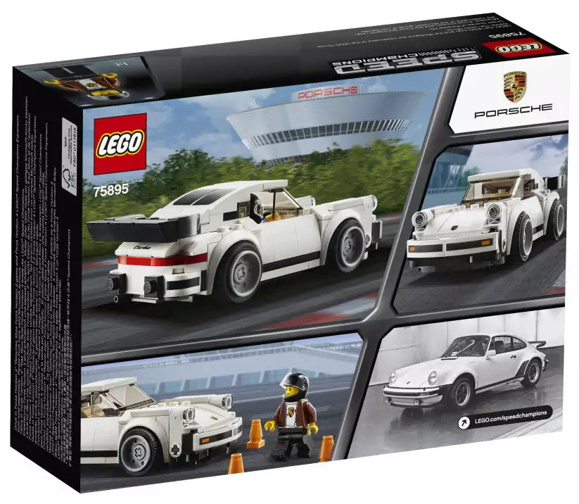 Box Rückansicht: LEGO Speed Champions 75895 1974 Porsche 911 Turbo 3.0
