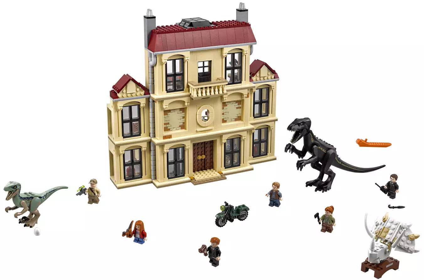 Inhalt: LEGO Jurassic World 75930 Indoraptor-Verwüstung des Lockwood Anwesens