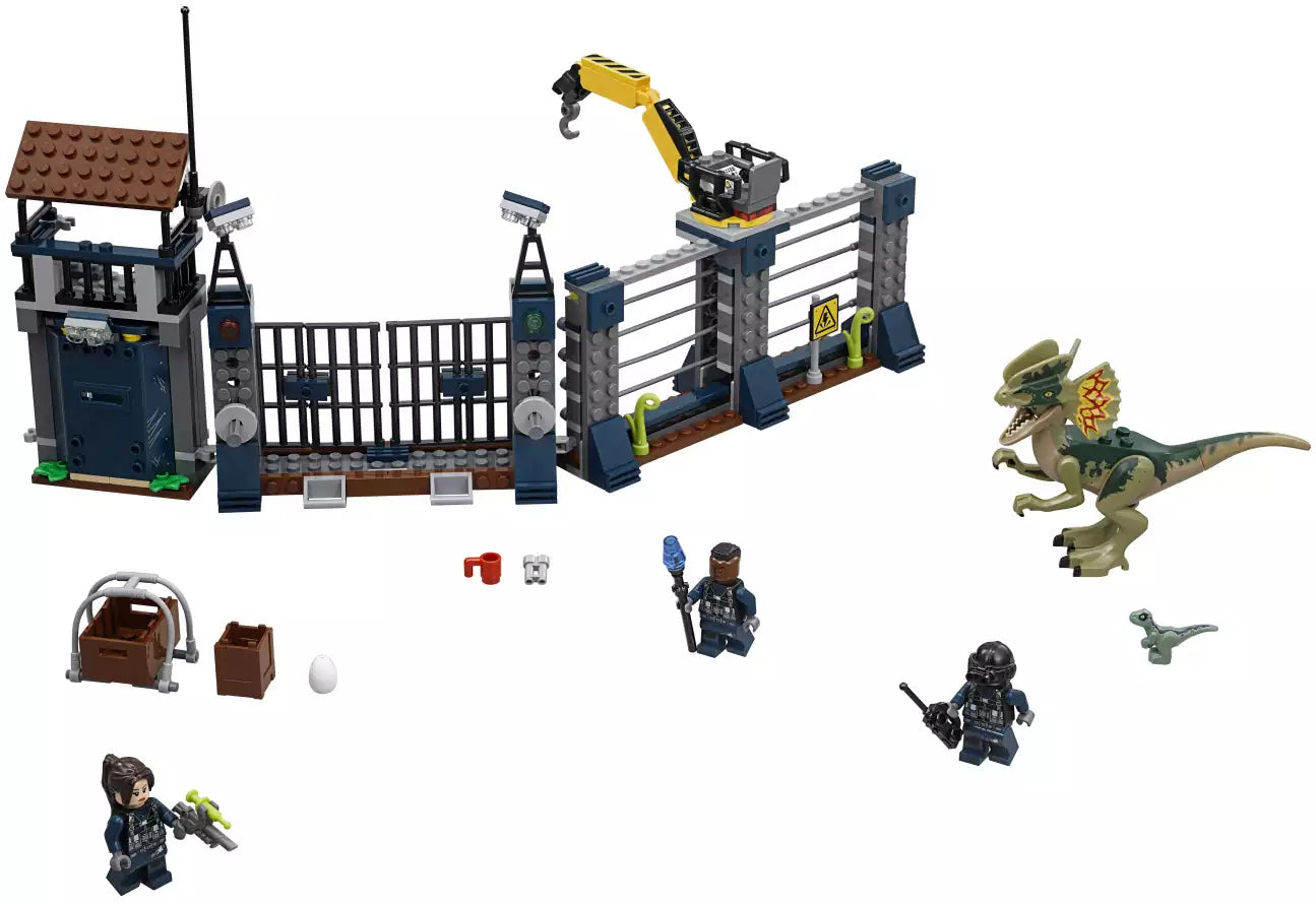 Inhalt: LEGO Jurassic World 75931 Angriff des Dilophosaurus
