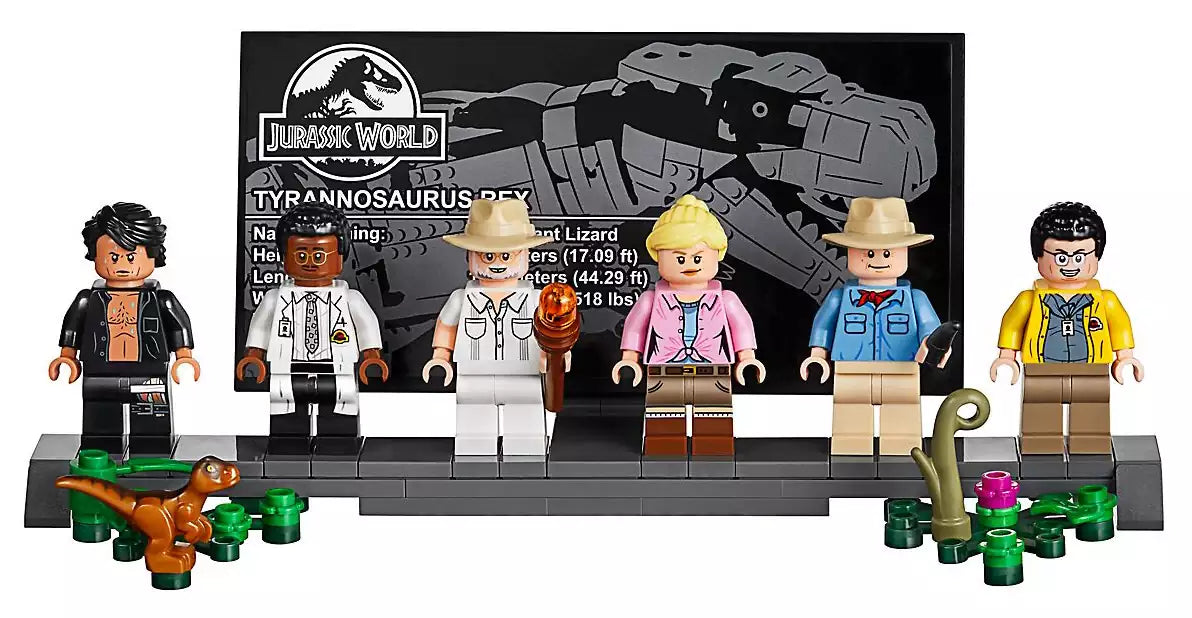 Minifiguren: LEGO Jurassic World 75936 Jurassic Park: T. Rex' Verwüstung