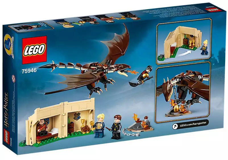 Box Rückansicht: LEGO Harry Potter 75946 Der ungarische Hornschwanz