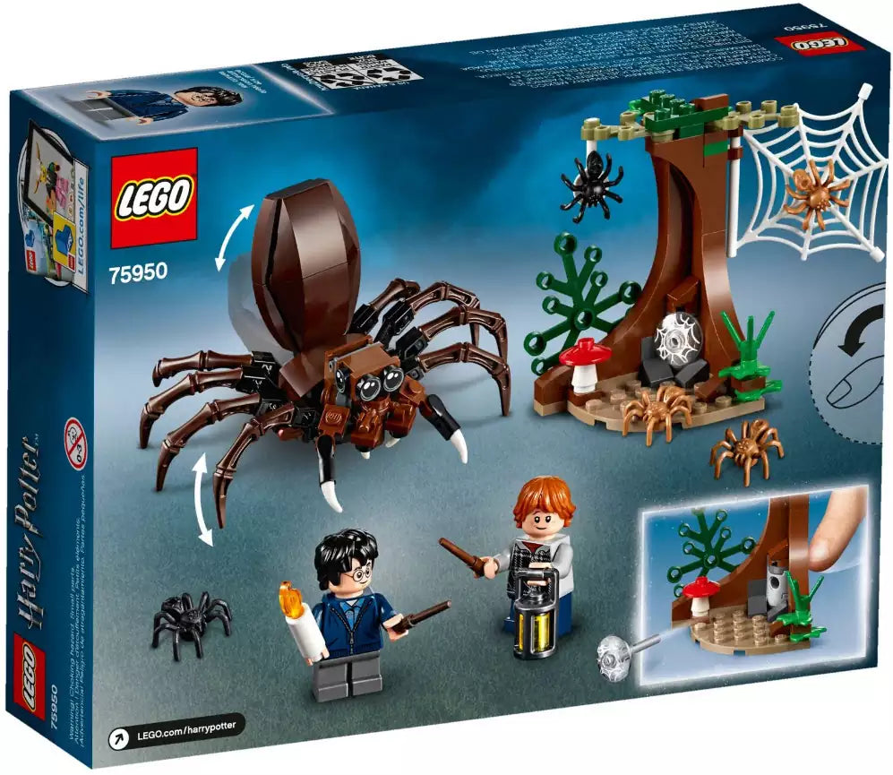 Box Rückseite: LEGO Harry Potter 75950 Aragogs Versteck