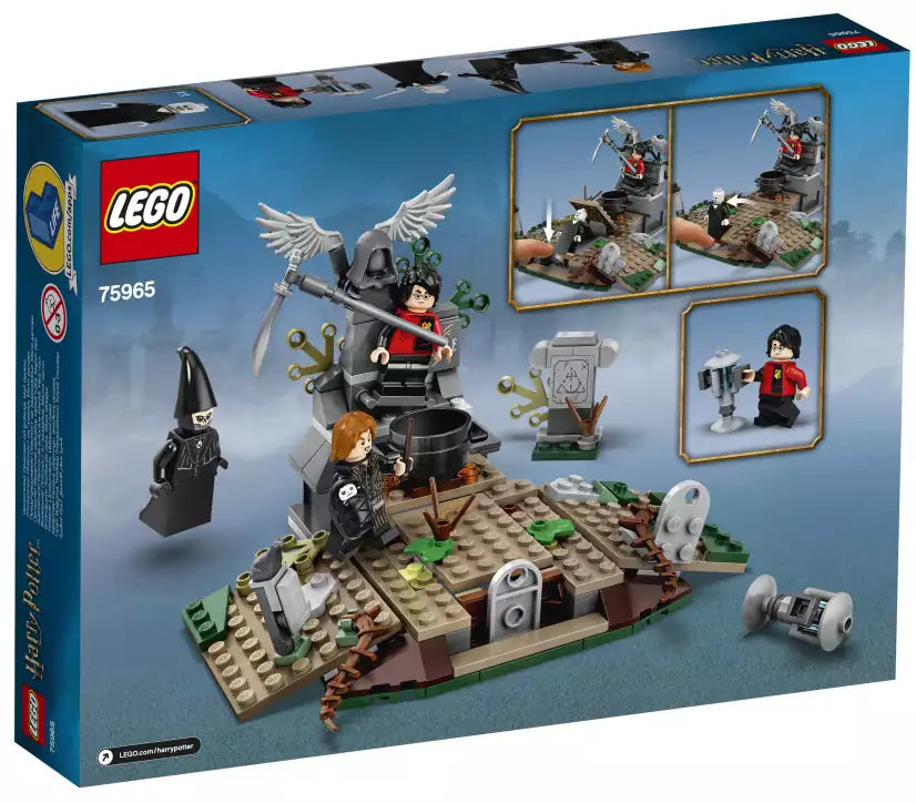 Box Rückansicht: LEGO Harry Potter 75965 Der Aufstieg von Voldemort