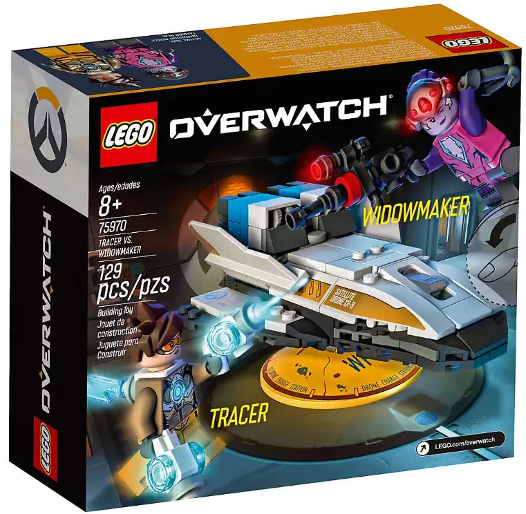 Box Rückansicht: LEGO Overwatch 75970 Tracer vs. Widowmaker