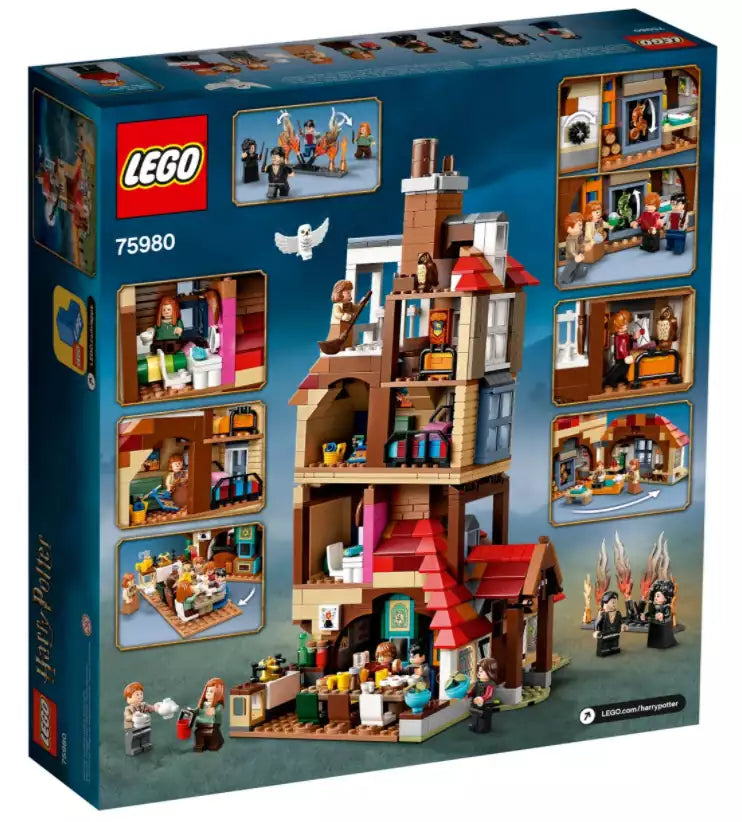 Box Rückansicht: LEGO Harry Potter 75980 Angriff auf den Fuchsbau