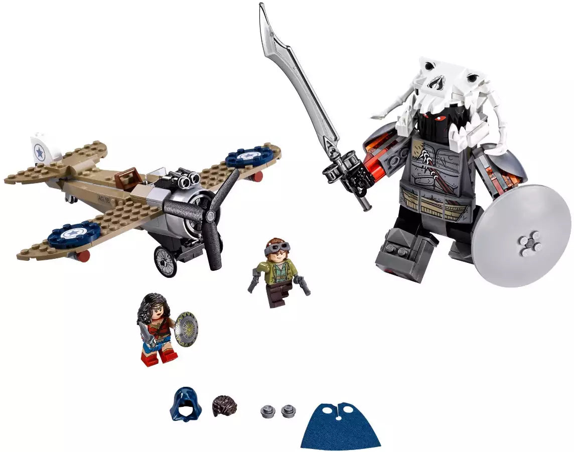 Inhalt: LEGO Super Heroes 76075 Wonder Woman im Action-Getümmel