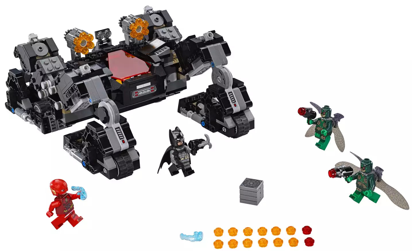 Inhalt: LEGO Super Heroes 76086 Knightcrawlers Tunnel-Attacke