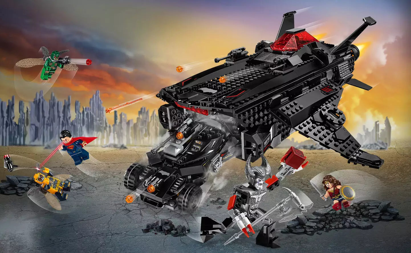 Detail 1: LEGO Super Heroes 76087 Batmobil-Attacke aus der Luft