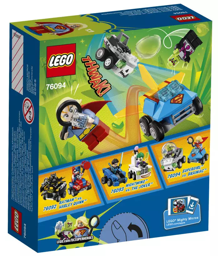 Box Rückseite: LEGO Super Heroes 76094 Supergirl vs. Brainiac
