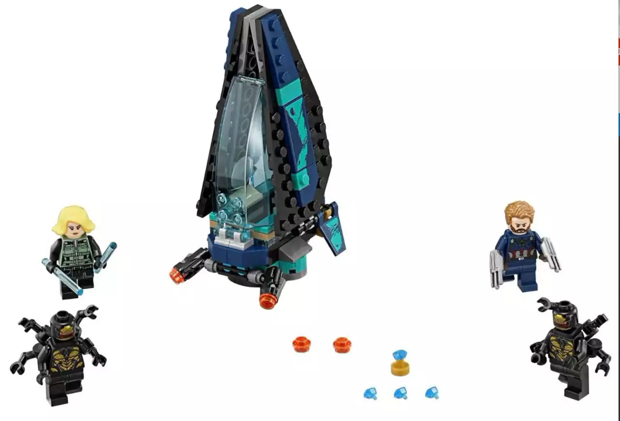 Inhalt: LEGO Super Heroes 76101 Outrider Dropship-Attacke