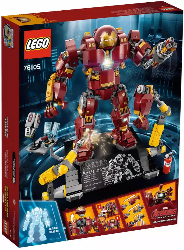 Box Rückansicht: LEGO Super Heroes 760105 Der Hulkbuster: Ultron Edition