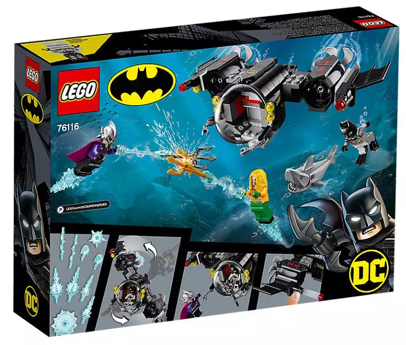 Box Rückseite: LEGO Super Heroes 76116 Batman im Bat-U-Boot