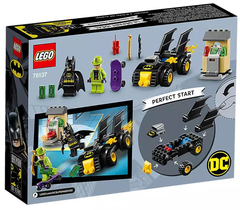 Box Rückansicht: LEGO Super Heroes 76137 Batman vs. der Raub des Riddler