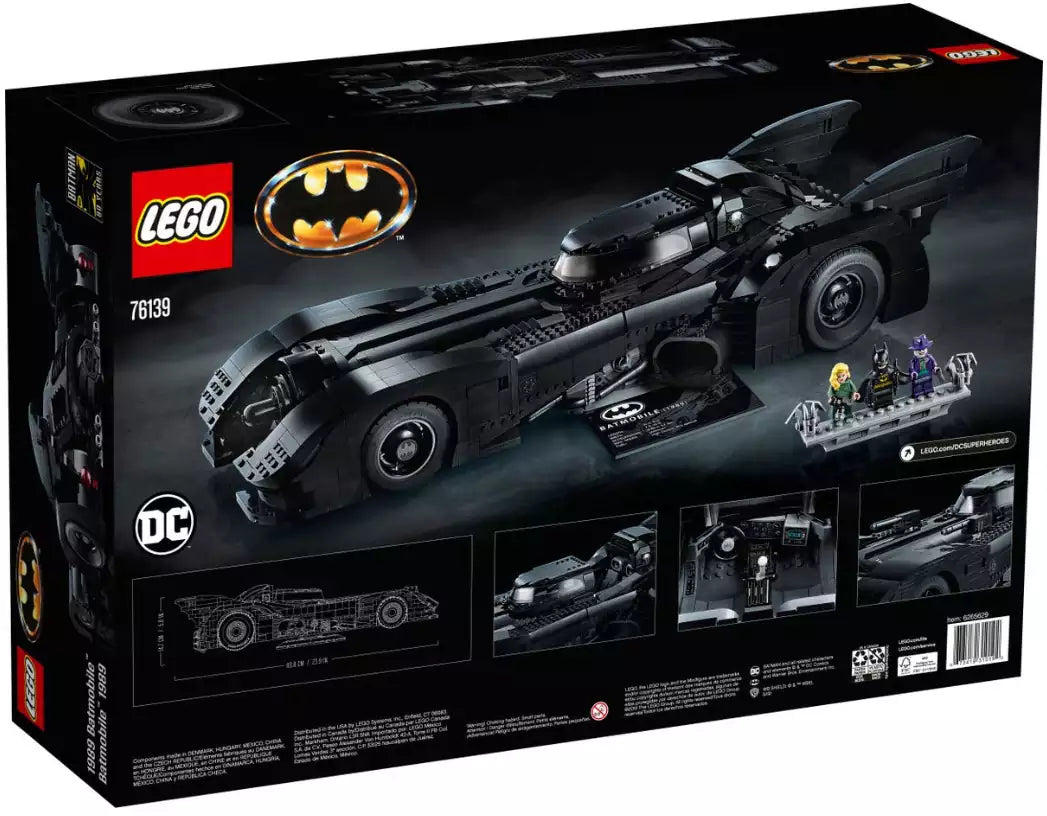Box Rückansicht: LEGO Super Heroes 76139 1989 Batmobile