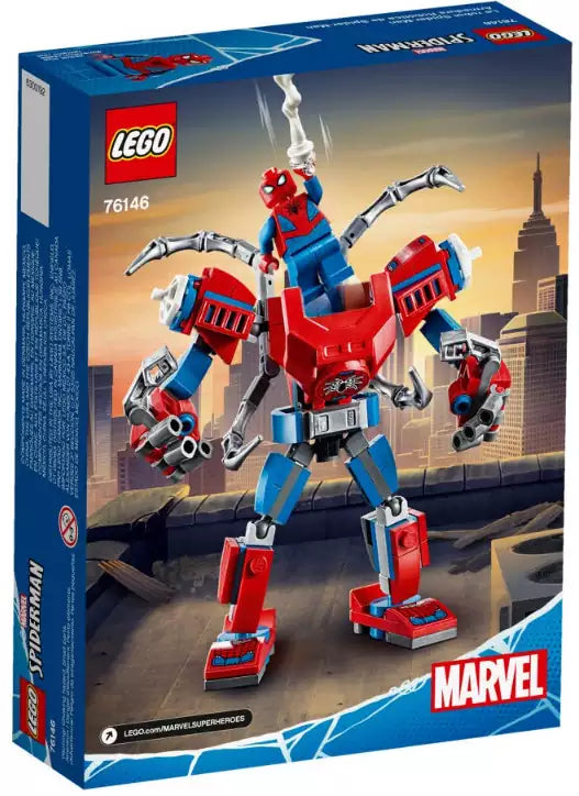 Box Rückansicht: LEGO Super Heroes 76146 Spider-Man Mech