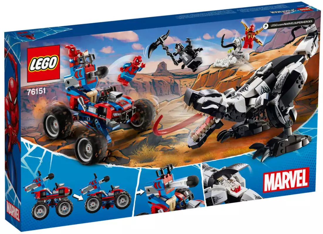 Box Rückansicht: LEGO Super Heroes 76151 Hinterhalt des Venomosaurus