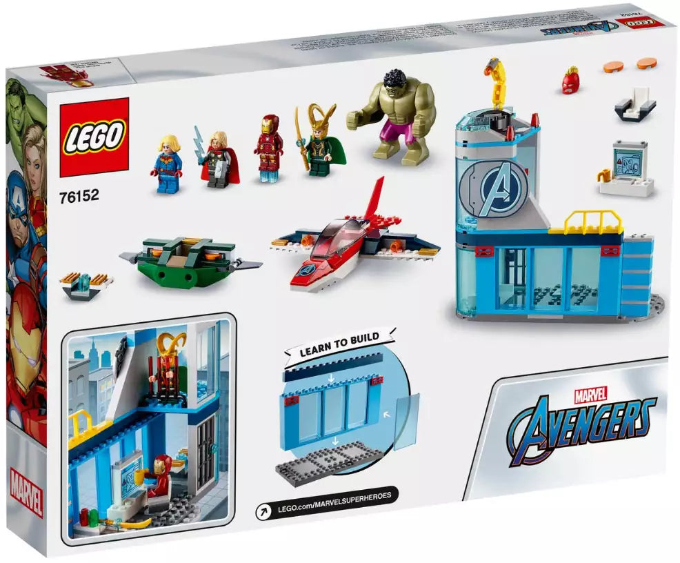 Box Rückansicht: LEGO Super Heroes 76152 Avengers – Lokis Rache