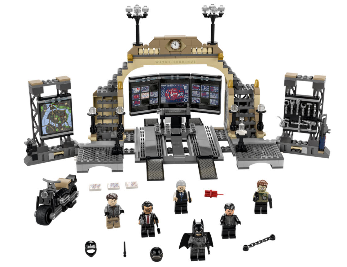 Inhalt: LEGO Super Heroes 76183 Bathöhle: Duell mit Riddler