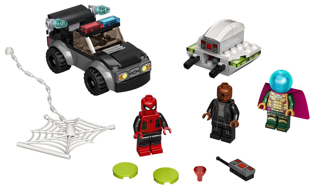 Inhalt: LEGO Super Heroes 76184 Mysterios Drohnenattacke auf Spider-Man