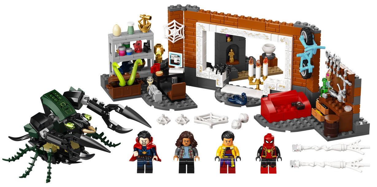 Inhalt: LEGO Super Heroes 76185 Spider-Man in der Sanctum Werkstatt