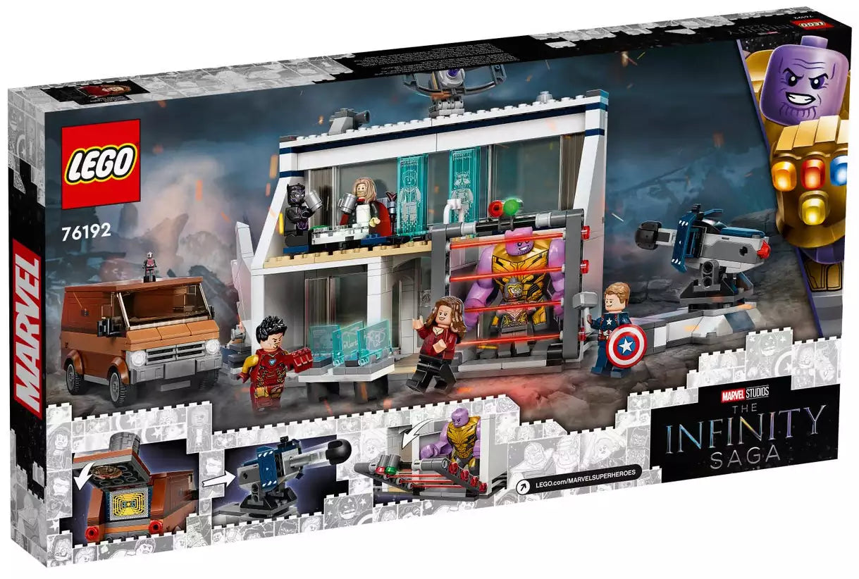 Box Rückansicht: LEGO Super Heroes 76192 Avengers: Endgame – Letztes Duell
