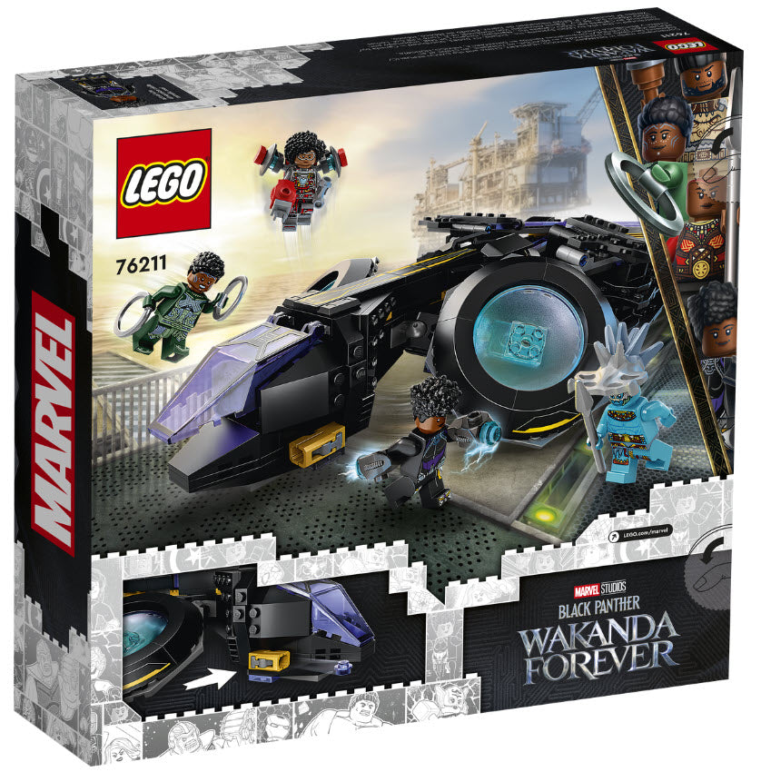 Box Rückansicht: LEGO Super Heroes 76211 Shuris Sonnenvogel