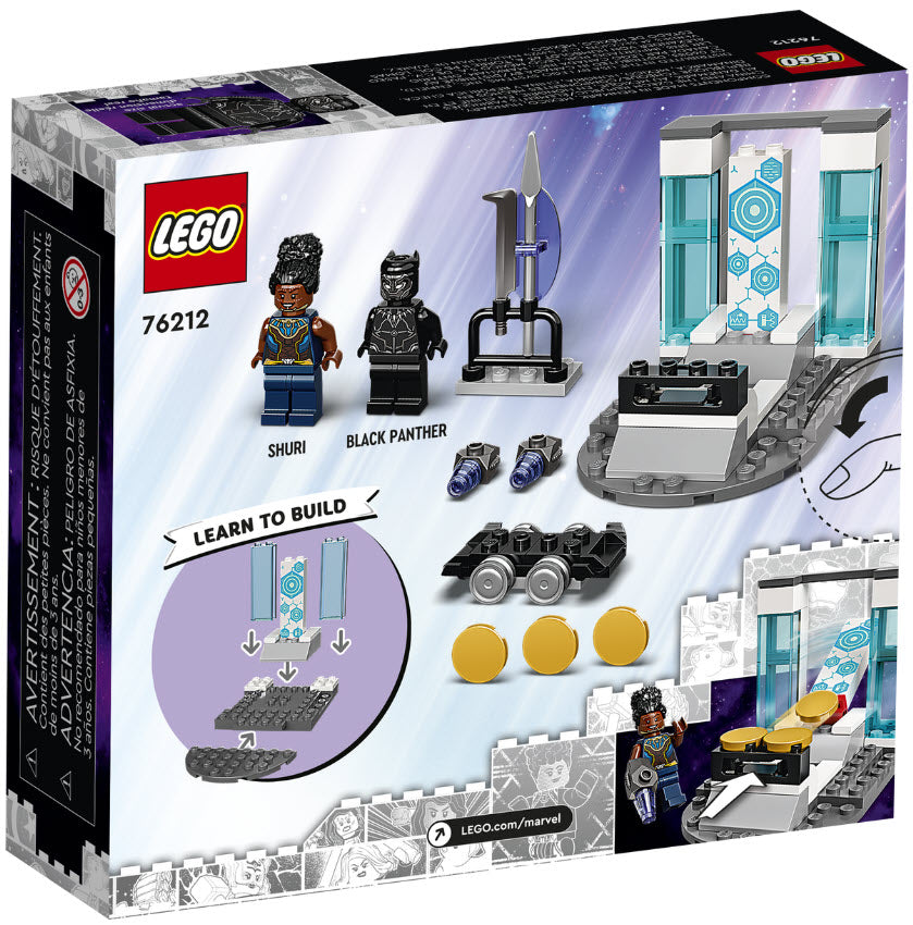 Box Rückansicht: LEGO Super Heroes 76212 Shuris Labor