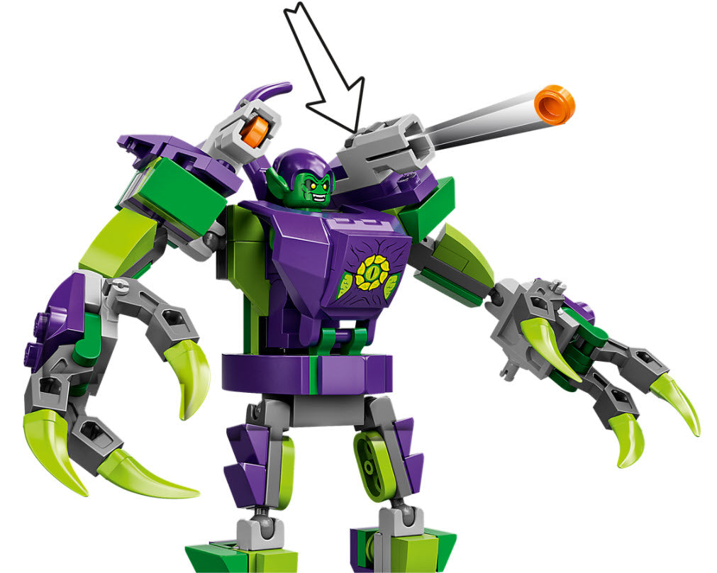 Detail 2: LEGO Super Heroes 76219 Spider-Mans und Green Goblins Mech-Duell