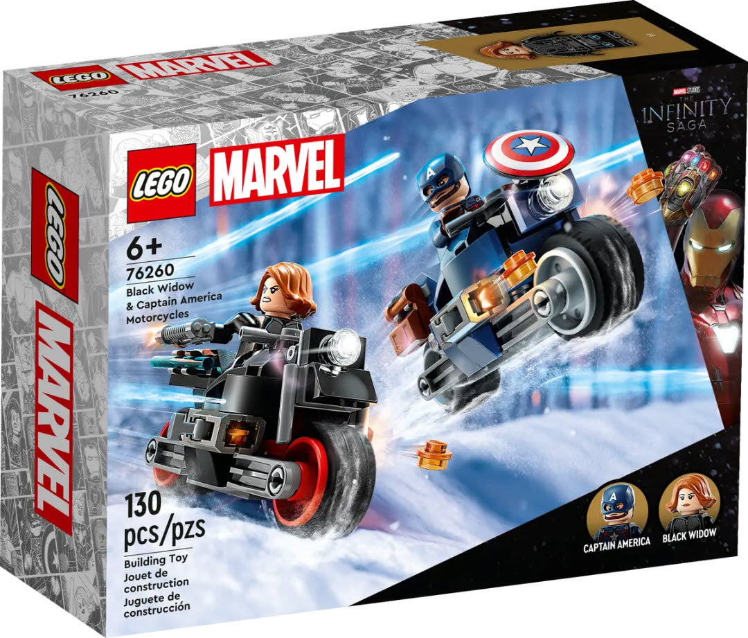 LEGO Super Heroes 76260 Black Widows & Captain Americas Motorräder