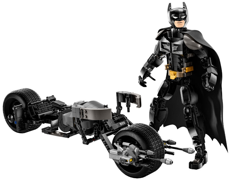 Inhalt: LEGO Super Heroes 76273 Batman Baufigur mit dem Batpod
