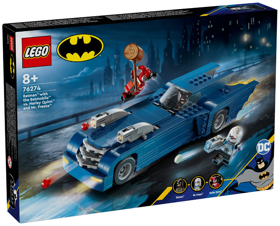 LEGO Super Heroes 76274 Batman im Batmobil vs. Harley Quinn und Mr. Freeze