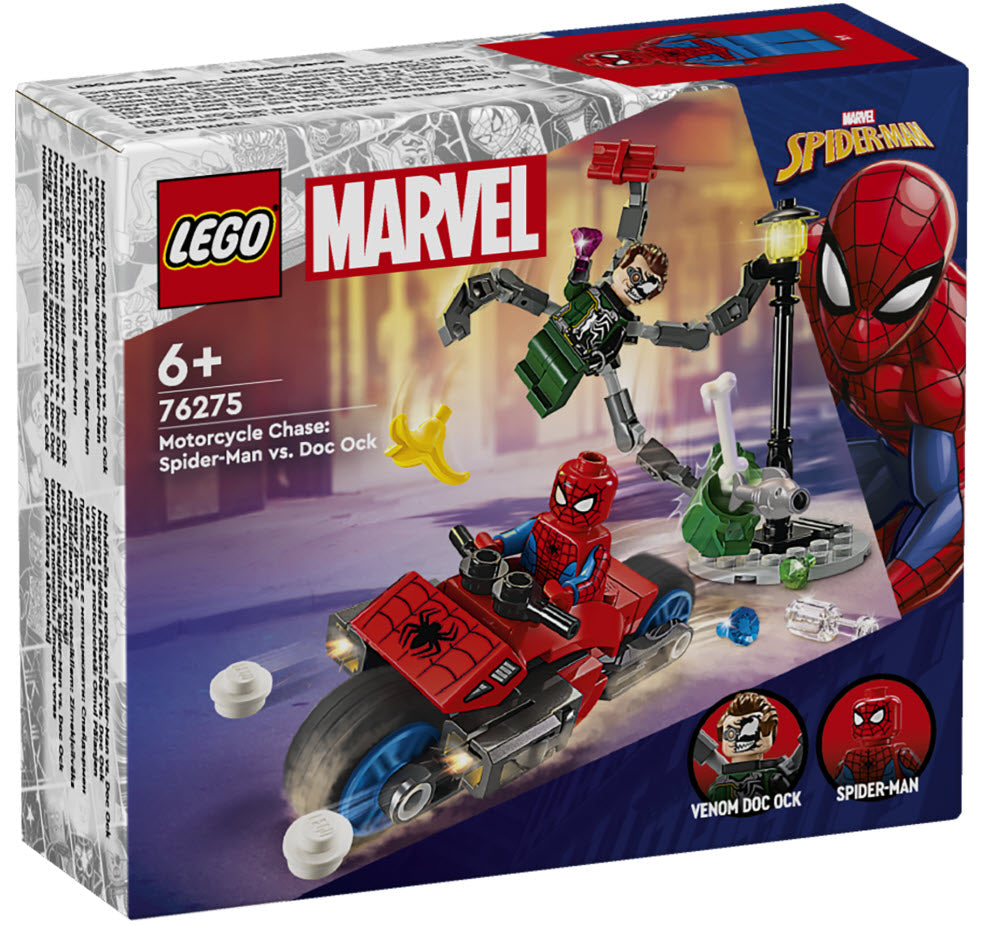 LEGO Super Heroes 76275 Motorrad-Verfolgungsjagd: Spider-Man vs. Doc Ock