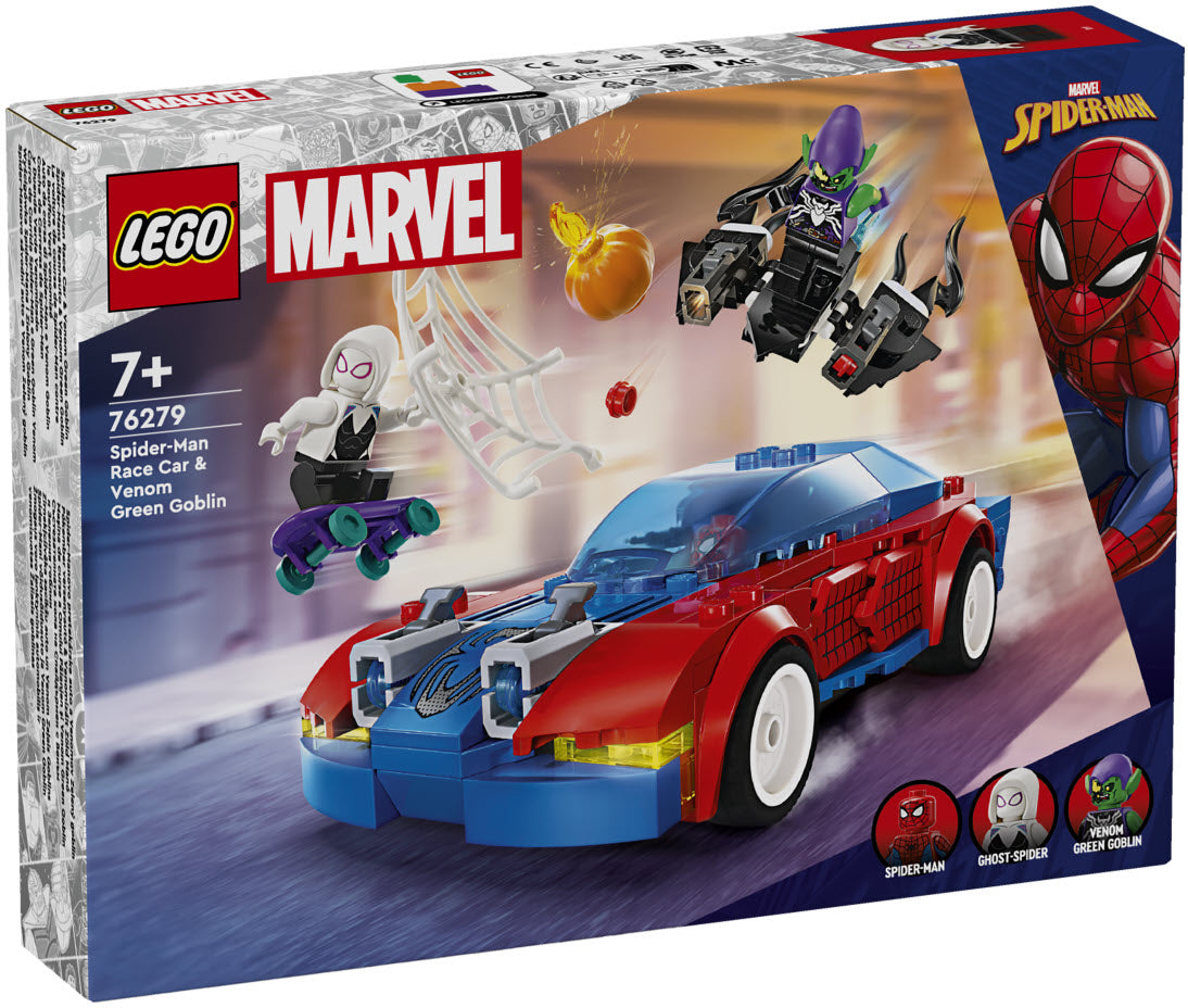 LEGO Super Heroes 76279 Spider-Mans Rennauto & Venom Green Goblin