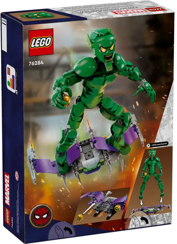 Box Rückansicht: LEGO Super Heroes 76284 Green Goblin Baufigur