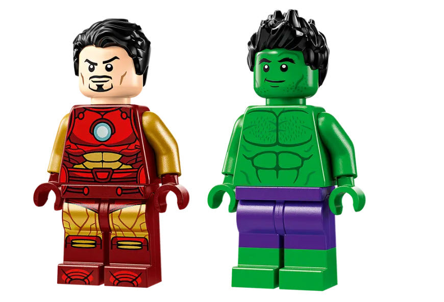 Minifiguren: LEGO Super Heroes 76287 Iron Man mit Bike und der Hulk