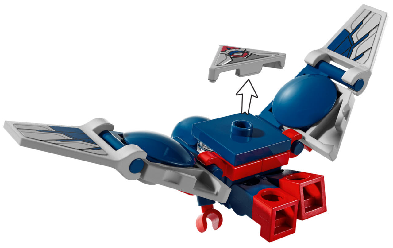 Detail 1: LEGO Super Heroes 76292 Showdown zwischen Captain America und Red Hulk