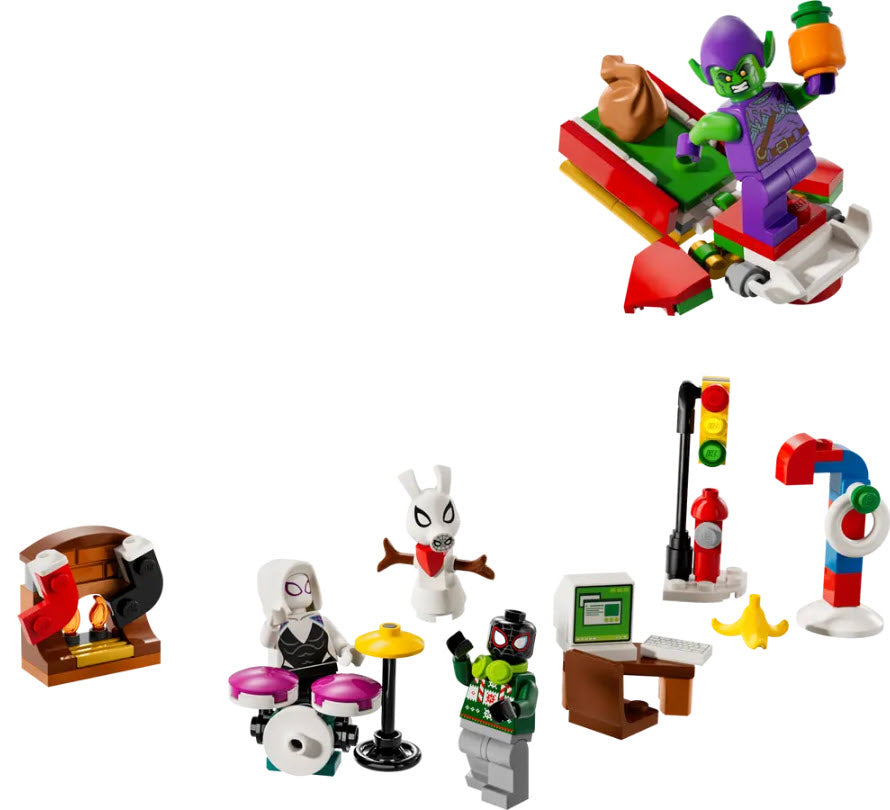 Inhalt: LEGO Spider-Man 76293 Adventskalender 2024