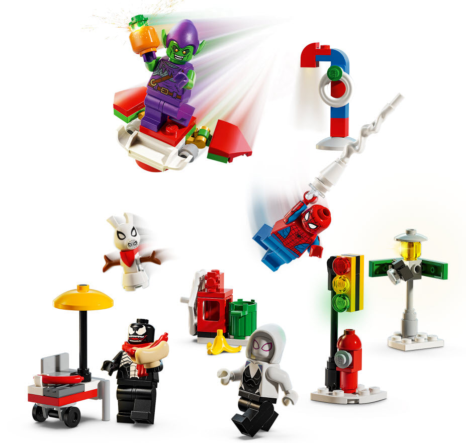 Detail 1: LEGO Spider-Man 76293 Adventskalender 2024