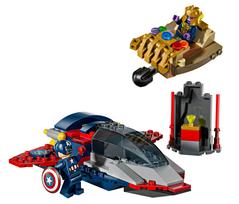 Inhalt: LEGO Super Heroes 76319 Captain America vs. Thanos