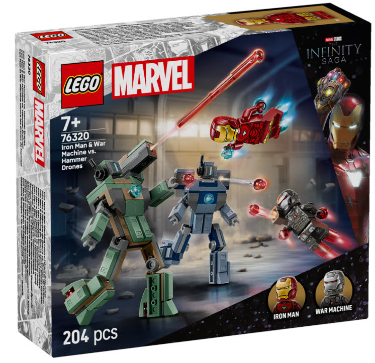 LEGO Super Heroes 76320 Iron Man & War Machine vs. Hammer-Drohnen