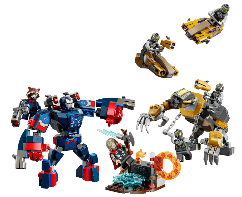 Inhalt: LEGO Super Heroes 76322 Avengers: Endgame Thor vs. Chitauri