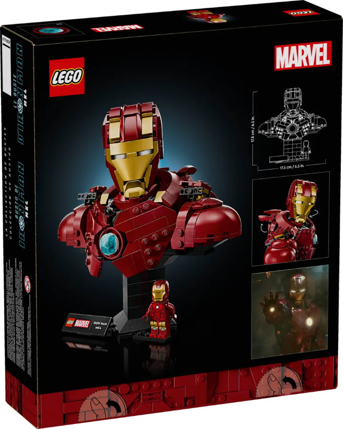 Box Rückseite: LEGO Super Heroes 76327 Iron Man MK4
