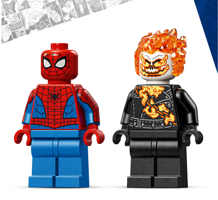 Minifiguren: LEGO Super Heroes 76335 Spider-Man vs. Ghost Rider auf seinem Motorrad
