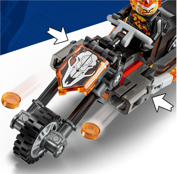 Detail 2: LEGO Super Heroes 76335 Spider-Man vs. Ghost Rider auf seinem Motorrad