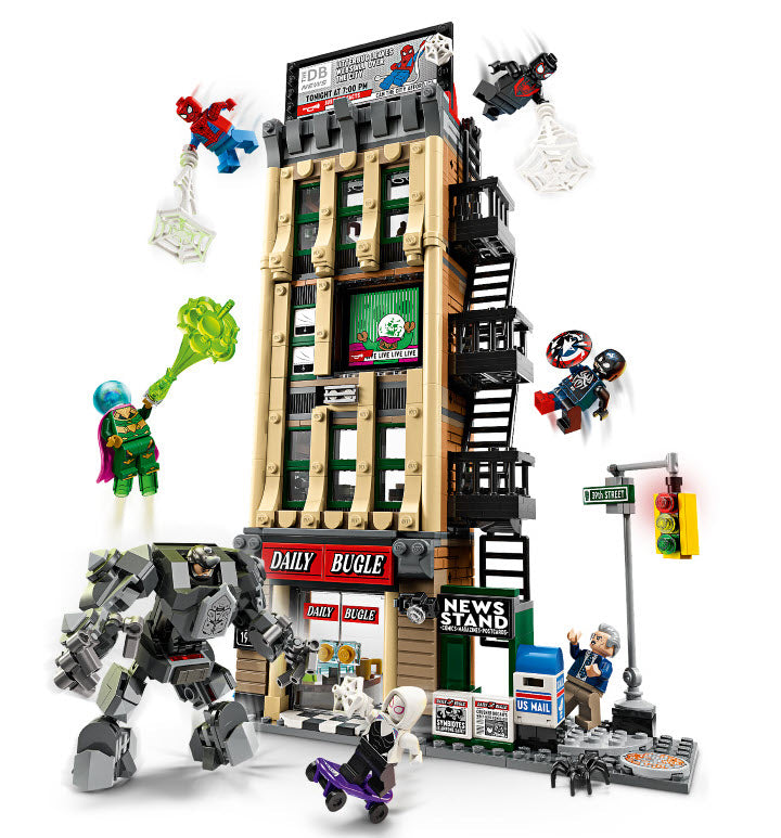 Detail 1: LEGO Super Heroes 76342 Spider-Man vs. Mysterio: Daily Bugle