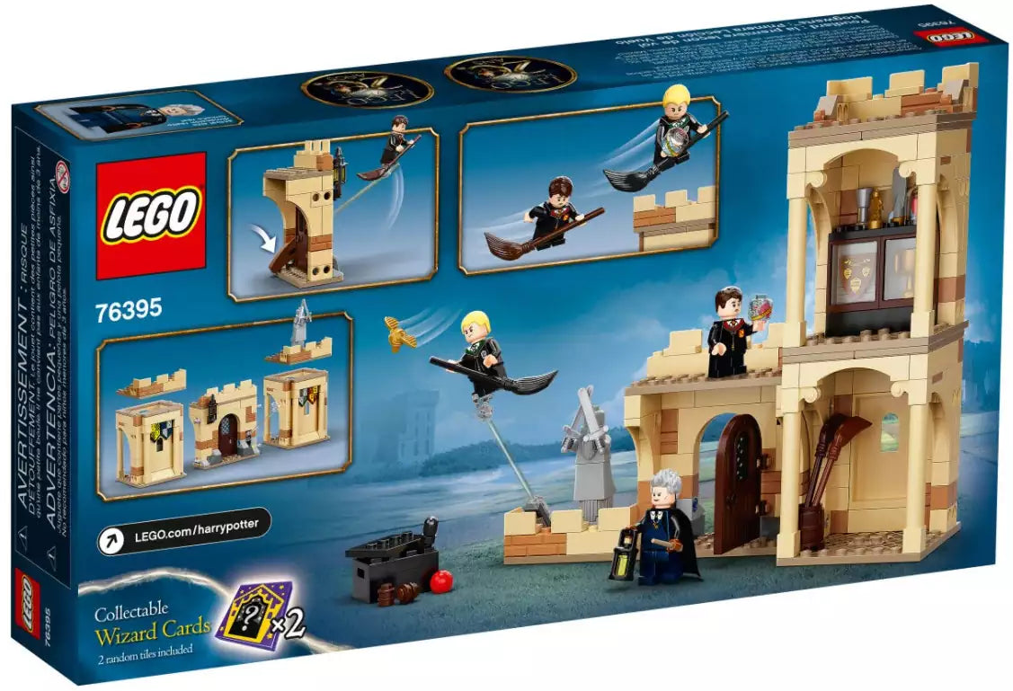 Box Rückansicht: LEGO Harry Potter 76395 Hogwarts: Erste Flugstunde