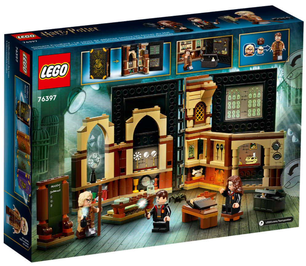 Box Rückansicht: LEGO Harry Potter 76397 Hogwarts Moment: Verteidigungsunterricht