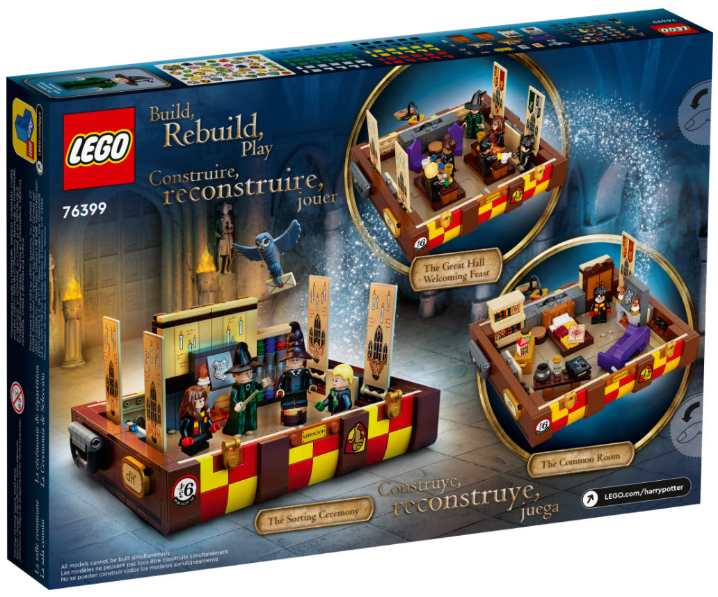 Box Rückseite: LEGO Harry Potter 76399 Hogwarts Zauberkoffer